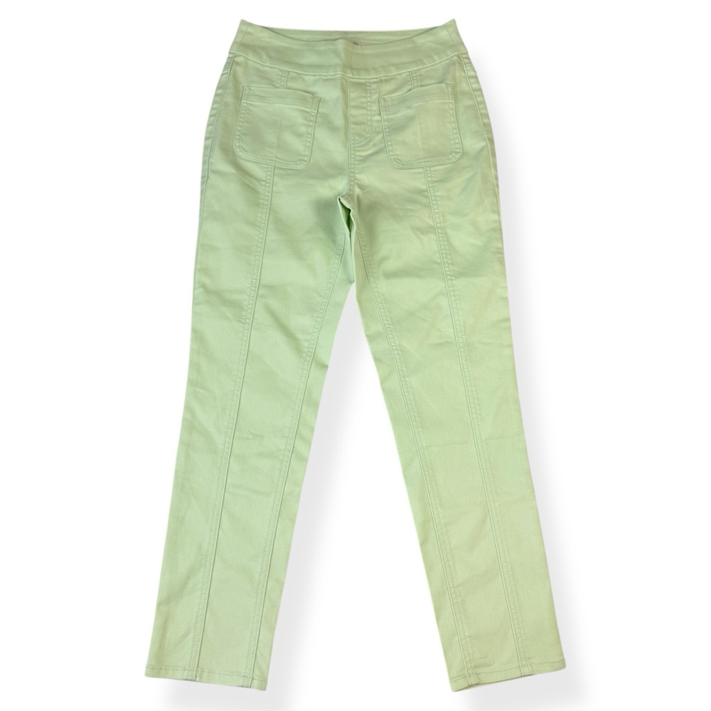 Cato est 1946 Hi Rise Pants Womens 4 Pockets Stretch Light Green